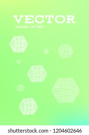 Creative Cover Page. Vector Layout for Leaflets. Blurred Decorative Creative Color Page in Abstract Style with Text Box. Vector Pattern for Posters. Nice A4 Color Sample.