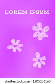 Creative Cover Page. Vector Layout for Leaflets. Blurred Decorative Creative Color Page in Abstract Style with Text Box. Vector Pattern for Posters. Nice A4 Color Sample.