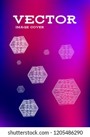 Creative Cover Page. Vector Layout for Leaflets. Blurred Decorative Creative Color Page in Abstract Style with Text Box. Vector Pattern for Posters. Nice A4 Color Sample.