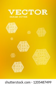 Creative Cover Page. Vector Layout for Leaflets. Blurred Decorative Creative Color Page in Abstract Style with Text Box. Vector Pattern for Posters. Nice A4 Color Sample.