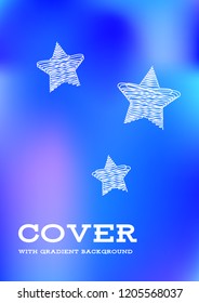 Creative Cover Page. Vector Layout for Leaflets. Blurred Decorative Creative Color Page in Abstract Style with Text Box. Vector Pattern for Posters. Nice A4 Color Sample.