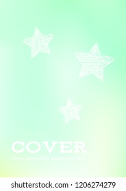 Creative Cover Page. Vector Layout for Leaflets. Blurred Decorative Creative Color Page in Abstract Style with Text Box. Vector Pattern for Posters. Nice A4 Color Sample.