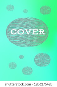 Creative Cover Page. Vector Layout for Leaflets. Blurred Decorative Creative Color Page in Abstract Style with Text Box. Vector Pattern for Posters. Nice A4 Color Sample.