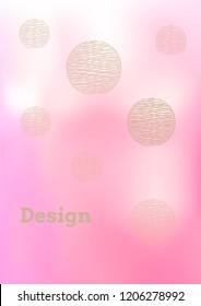 Creative Cover Page. Vector Layout for Leaflets. Blurred Decorative Creative Color Page in Abstract Style with Text Box. Vector Pattern for Posters. Nice A4 Color Sample.