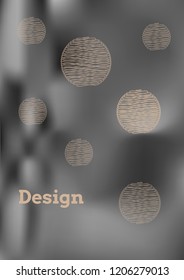 Creative Cover Page. Vector Layout for Leaflets. Blurred Decorative Creative Color Page in Abstract Style with Text Box. Vector Pattern for Posters. Nice A4 Color Sample.