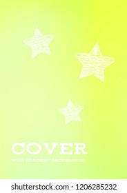 Creative Cover Page. Vector Layout for Leaflets. Blurred Decorative Creative Color Page in Abstract Style with Text Box. Vector Pattern for Posters. Nice A4 Color Sample.