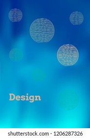 Creative Cover Page. Vector Layout for Leaflets. Blurred Decorative Creative Color Page in Abstract Style with Text Box. Vector Pattern for Posters. Nice A4 Color Sample.