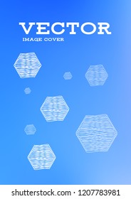 Creative Cover Page. Vector Layout for Leaflets. Blurred Decorative Creative Color Page in Abstract Style with Text Box. Vector Pattern for Posters. Nice A4 Color Sample.