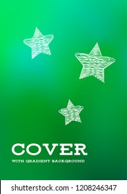 Creative Cover Page. Vector Layout for Leaflets. Blurred Decorative Creative Color Page in Abstract Style with Text Box. Vector Pattern for Posters. Nice A4 Color Sample.