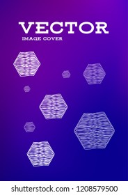 Creative Cover Page. Vector Layout for Leaflets. Blurred Decorative Creative Color Page in Abstract Style with Text Box. Vector Pattern for Posters. Nice A4 Color Sample.