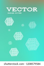 Creative Cover Page. Vector Layout for Leaflets. Blurred Decorative Creative Color Page in Abstract Style with Text Box. Vector Pattern for Posters. Nice A4 Color Sample.