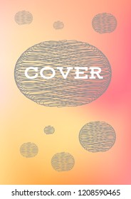Creative Cover Page. Vector Layout for Leaflets. Blurred Decorative Creative Color Page in Abstract Style with Text Box. Vector Pattern for Posters. Nice A4 Color Sample.