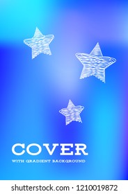 Creative Cover Page. Vector Layout for Leaflets. Blurred Decorative Creative Color Page in Abstract Style with Text Box. Vector Pattern for Posters. Nice A4 Color Sample.