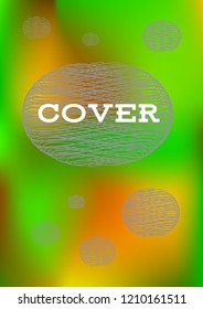Creative Cover Page. Vector Layout for Leaflets. Blurred Decorative Creative Color Page in Abstract Style with Text Box. Vector Pattern for Posters. Nice A4 Color Sample.