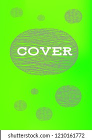 Creative Cover Page. Vector Layout for Leaflets. Blurred Decorative Creative Color Page in Abstract Style with Text Box. Vector Pattern for Posters. Nice A4 Color Sample.