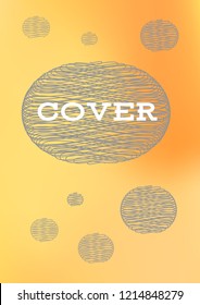 Creative Cover Page. Vector Layout for Leaflets. Blurred Decorative Creative Color Page in Abstract Style with Text Box. Vector Pattern for Posters. Nice A4 Color Sample.