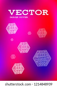 Creative Cover Page. Vector Layout for Leaflets. Blurred Decorative Creative Color Page in Abstract Style with Text Box. Vector Pattern for Posters. Nice A4 Color Sample.