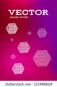 Creative Cover Page. Vector Layout for Leaflets. Blurred Decorative Creative Color Page in Abstract Style with Text Box. Vector Pattern for Posters. Nice A4 Color Sample.