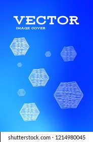 Creative Cover Page. Vector Layout for Leaflets. Blurred Decorative Creative Color Page in Abstract Style with Text Box. Vector Pattern for Posters. Nice A4 Color Sample.