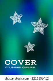 Creative Cover Page. Vector Layout for Leaflets. Blurred Decorative Creative Color Page in Abstract Style with Text Box. Vector Pattern for Posters. Nice A4 Color Sample.