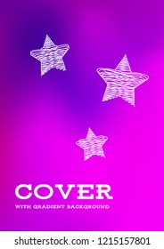 Creative Cover Page. Vector Layout for Leaflets. Blurred Decorative Creative Color Page in Abstract Style with Text Box. Vector Pattern for Posters. Nice A4 Color Sample.