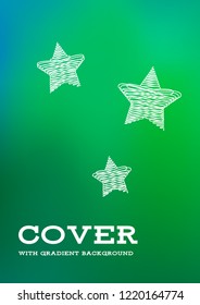Creative Cover Page. Vector Layout for Leaflets. Blurred Decorative Creative Color Page in Abstract Style with Text Box. Vector Pattern for Posters. Nice A4 Color Sample.