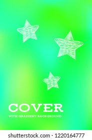 Creative Cover Page. Vector Layout for Leaflets. Blurred Decorative Creative Color Page in Abstract Style with Text Box. Vector Pattern for Posters. Nice A4 Color Sample.