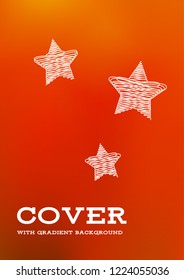 Creative Cover Page. Vector Layout for Leaflets. Blurred Decorative Creative Color Page in Abstract Style with Text Box. Vector Pattern for Posters. Nice A4 Color Sample.