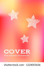 Creative Cover Page. Vector Layout for Leaflets. Blurred Decorative Creative Color Page in Abstract Style with Text Box. Vector Pattern for Posters. Nice A4 Color Sample.