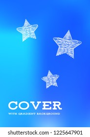 Creative Cover Page. Vector Layout for Leaflets. Blurred Decorative Creative Color Page in Abstract Style with Text Box. Vector Pattern for Posters. Nice A4 Color Sample.