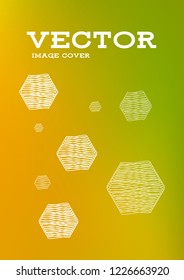 Creative Cover Page. Vector Layout for Leaflets. Blurred Decorative Creative Color Page in Abstract Style with Text Box. Vector Pattern for Posters. Nice A4 Color Sample.