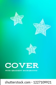 Creative Cover Page. Vector Layout for Leaflets. Blurred Decorative Creative Color Page in Abstract Style with Text Box. Vector Pattern for Posters. Nice A4 Color Sample.