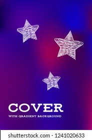 Creative Cover Page. Vector Layout for Leaflets. Blurred Decorative Creative Color Page in Abstract Style with Text Box. Vector Pattern for Posters. Nice A4 Color Sample.
