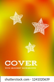 Creative Cover Page. Vector Layout for Leaflets. Blurred Decorative Creative Color Page in Abstract Style with Text Box. Vector Pattern for Posters. Nice A4 Color Sample.