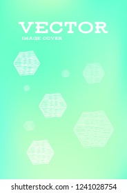 Creative Cover Page. Vector Layout for Leaflets. Blurred Decorative Creative Color Page in Abstract Style with Text Box. Vector Pattern for Posters. Nice A4 Color Sample.