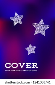 Creative Cover Page. Vector Layout for Leaflets. Blurred Decorative Creative Color Page in Abstract Style with Text Box. Vector Pattern for Posters. Nice A4 Color Sample.