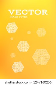 Creative Cover Page. Vector Layout for Leaflets. Blurred Decorative Creative Color Page in Abstract Style with Text Box. Vector Pattern for Posters. Nice A4 Color Sample.