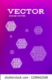 Creative Cover Page. Vector Layout for Leaflets. Blurred Decorative Creative Color Page in Abstract Style with Text Box. Vector Pattern for Posters. Nice A4 Color Sample.