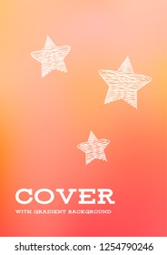 Creative Cover Page. Vector Layout for Leaflets. Blurred Decorative Creative Color Page in Abstract Style with Text Box. Vector Pattern for Posters. Nice A4 Color Sample.