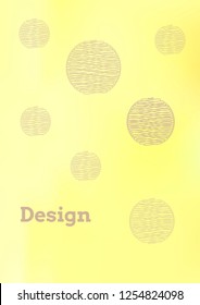 Creative Cover Page. Vector Layout for Leaflets. Blurred Decorative Creative Color Page in Abstract Style with Text Box. Vector Pattern for Posters. Nice A4 Color Sample.