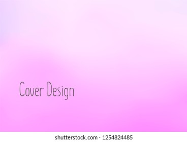 Creative Cover Page. Vector Layout for Leaflets. Blurred Decorative Creative Color Page in Abstract Style with Text Box. Vector Pattern for Posters. Nice A4 Color Sample.