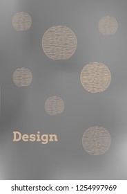 Creative Cover Page. Vector Layout for Leaflets. Blurred Decorative Creative Color Page in Abstract Style with Text Box. Vector Pattern for Posters. Nice A4 Color Sample.