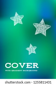 Creative Cover Page. Vector Layout for Leaflets. Blurred Decorative Creative Color Page in Abstract Style with Text Box. Vector Pattern for Posters. Nice A4 Color Sample.