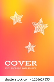 Creative Cover Page. Vector Layout for Leaflets. Blurred Decorative Creative Color Page in Abstract Style with Text Box. Vector Pattern for Posters. Nice A4 Color Sample.