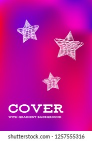 Creative Cover Page. Vector Layout for Leaflets. Blurred Decorative Creative Color Page in Abstract Style with Text Box. Vector Pattern for Posters. Nice A4 Color Sample.