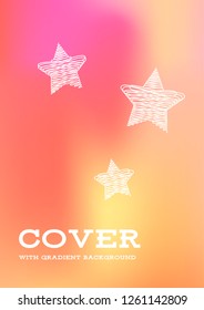 Creative Cover Page. Vector Layout for Leaflets. Blurred Decorative Creative Color Page in Abstract Style with Text Box. Vector Pattern for Posters. Nice A4 Color Sample.
