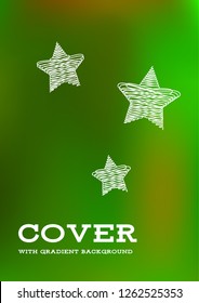 Creative Cover Page. Vector Layout for Leaflets. Blurred Decorative Creative Color Page in Abstract Style with Text Box. Vector Pattern for Posters. Nice A4 Color Sample.