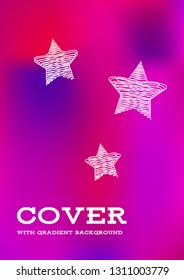 Creative Cover Page. Vector Layout for Leaflets. Blurred Decorative Creative Color Page in Abstract Style with Text Box. Vector Pattern for Posters. Nice A4 Color Sample.