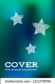 Creative Cover Page. Vector Layout for Leaflets. Blurred Decorative Creative Color Page in Abstract Style with Text Box. Vector Pattern for Posters. Nice A4 Color Sample.