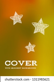 Creative Cover Page. Vector Layout for Leaflets. Blurred Decorative Creative Color Page in Abstract Style with Text Box. Vector Pattern for Posters. Nice A4 Color Sample.